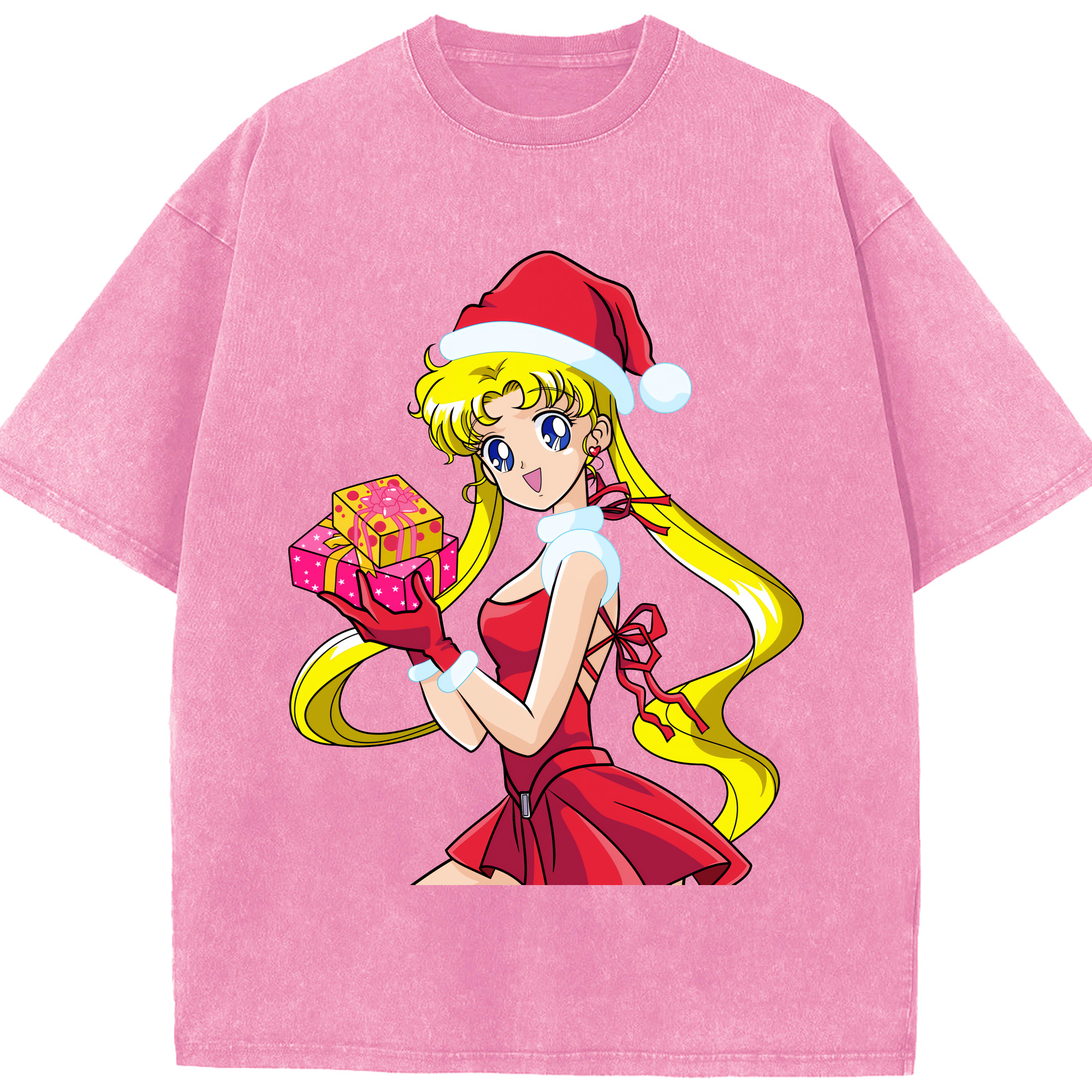（画像用） 美少女戦士セーラームーン 月野 うさぎ つきの うさぎ Sailor Moon Tsukino Usagi 綿100% ヴィンテージ風 半袖Tシャツ（フロントプリント）